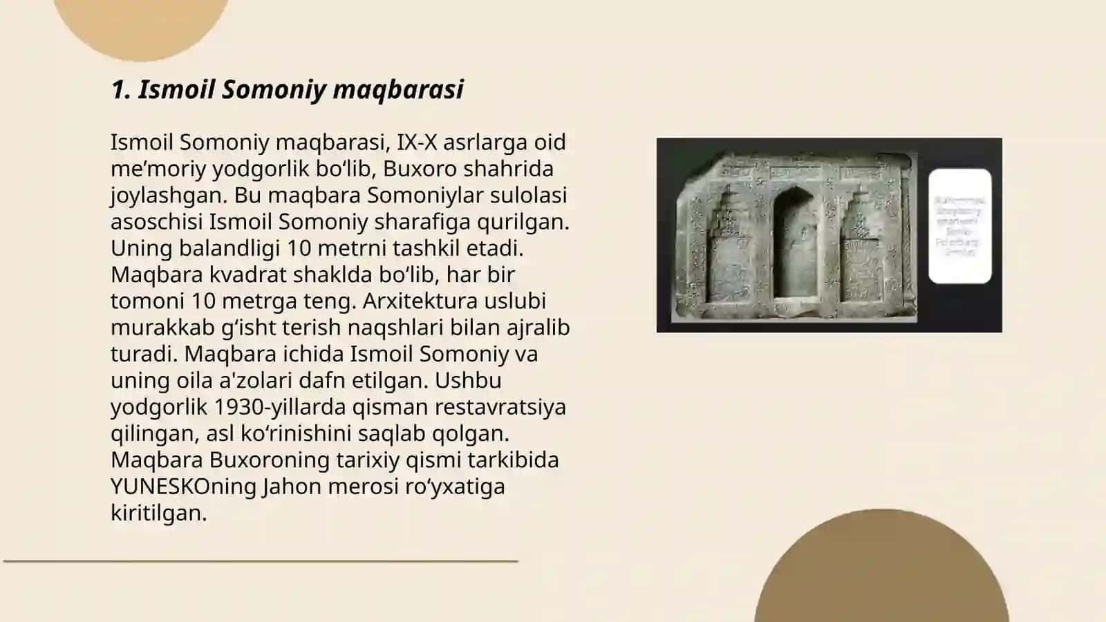 Ismoil Somoniy maqbarasi 3