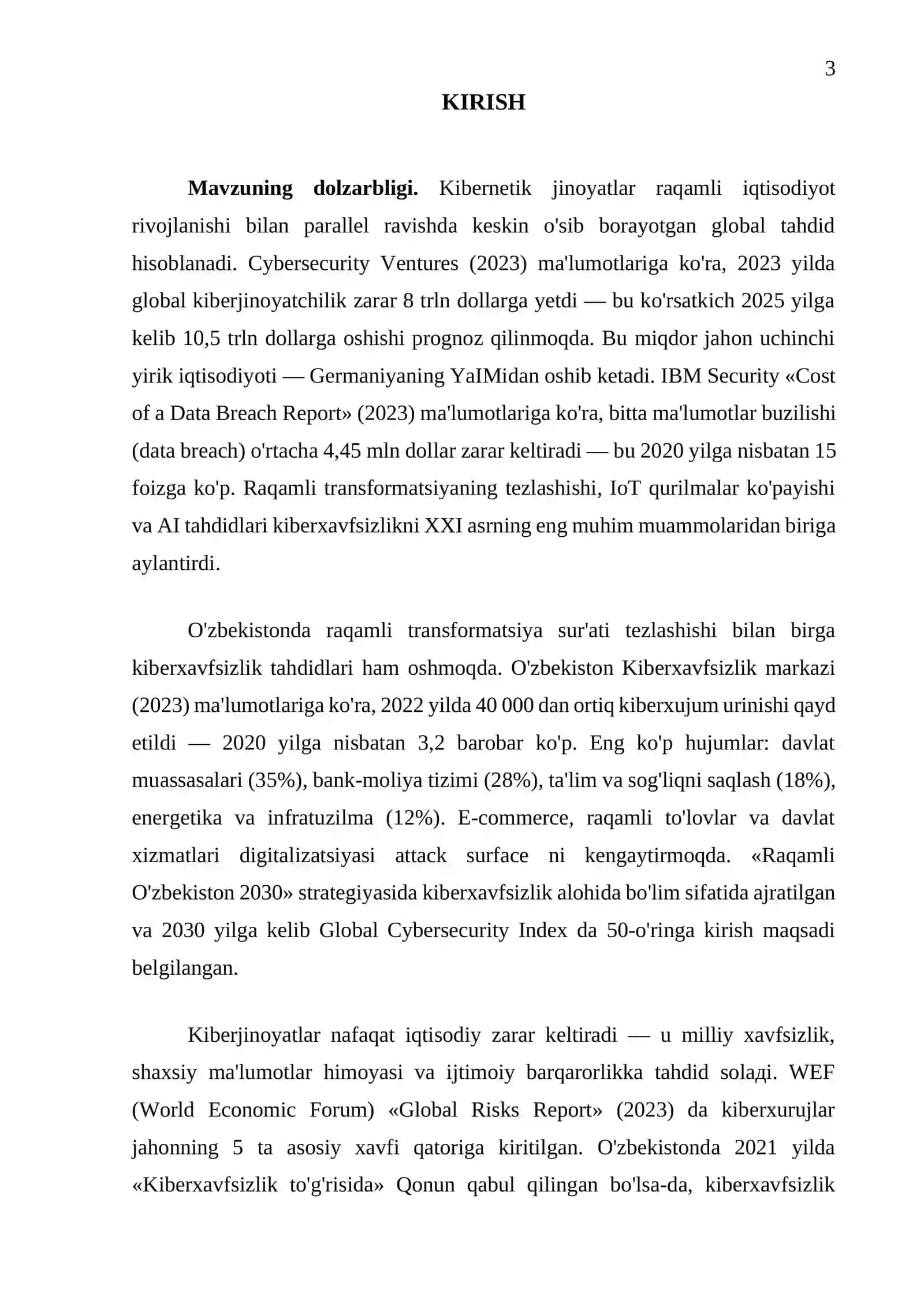 "Kibernetik jinoyatlar va ularga qarshi kurash" 3