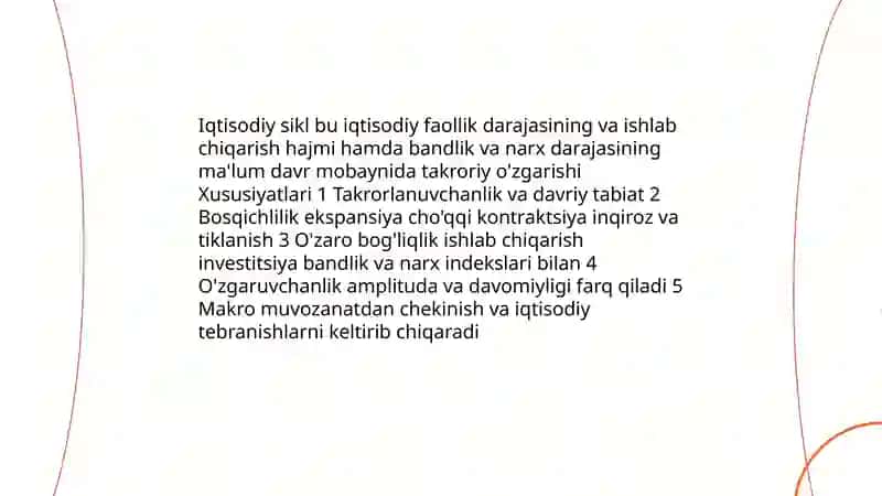 Iqtisodiy rivojlanishning siklligi va iqtisodiy sikl nazariyalari 3