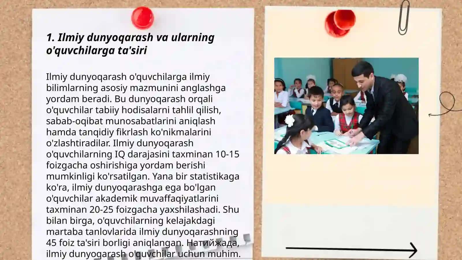 Óquvchilarni ilmiy dunyoqarashini shakllantirish 3