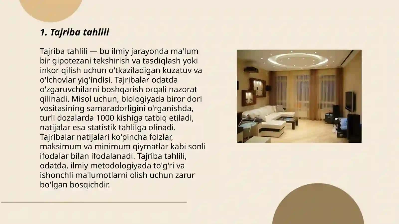 Tajriba tahlili 3