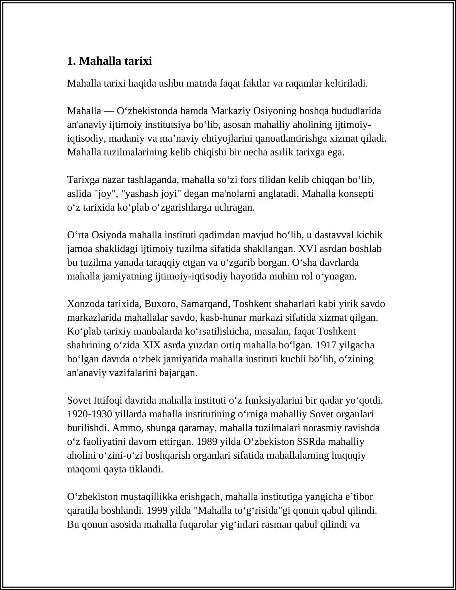MENING MAHALLAM 3