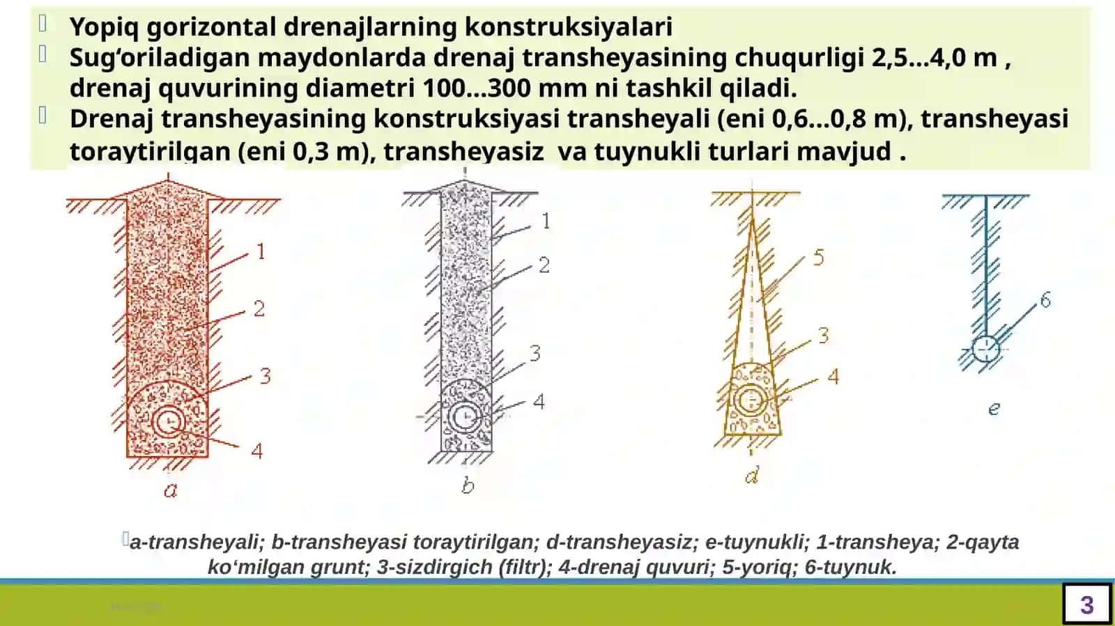 TRANSHEYALI USULDA DRENAJ QURISH MASHINALARI 3