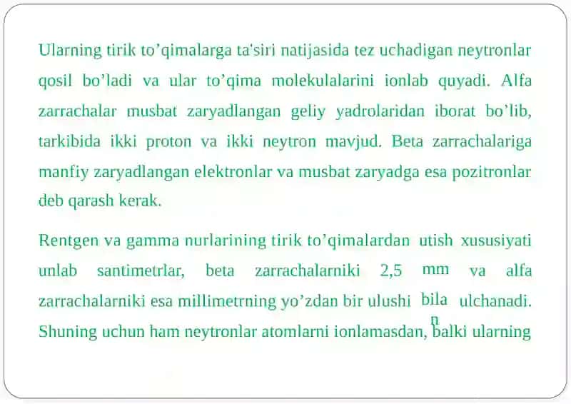 Kombinirlangan radiatsion zararlanish 3