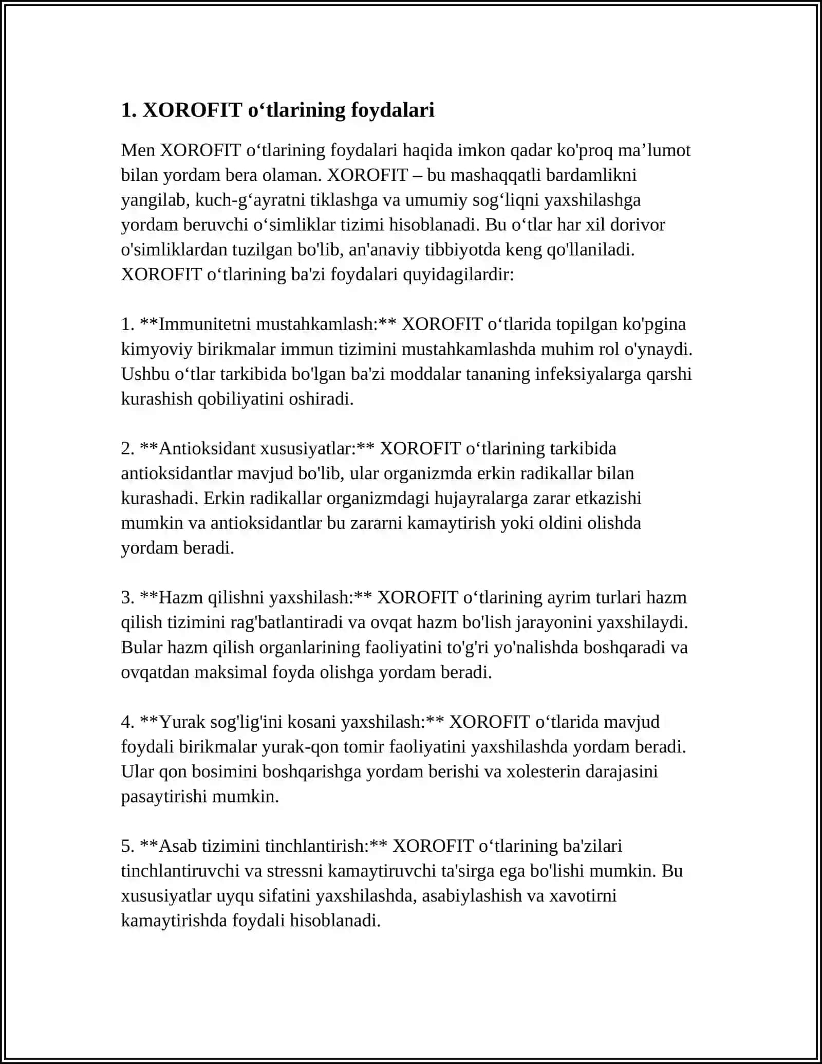 XOROFIT SUV ÓTLARI 3