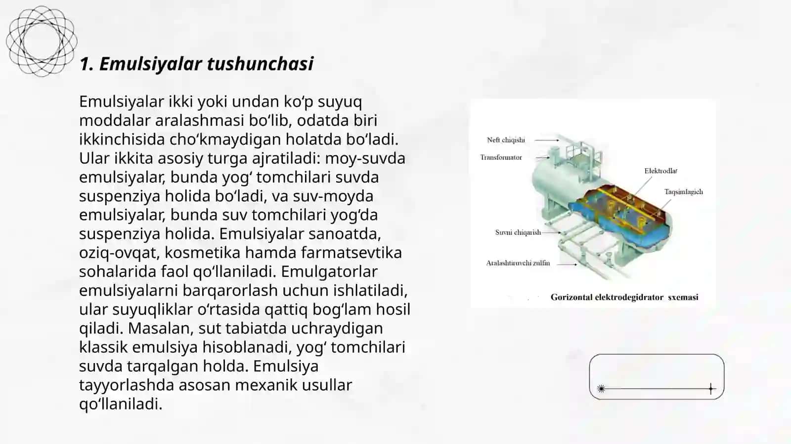 NEFT EMULSIYALARI. NEFTNI SUVSIZLANTIRISH VA TUZSIZLANTIRISH USULLARI 3