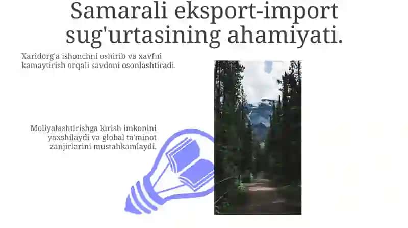 Eksport import operatsialarini sug'urtalash mexanizmini takomillashtirish 3