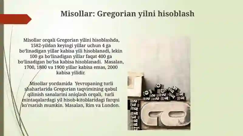 Abjad hisobi. Hijriy va milodiy yillarni hisoblashyo‘llari 3
