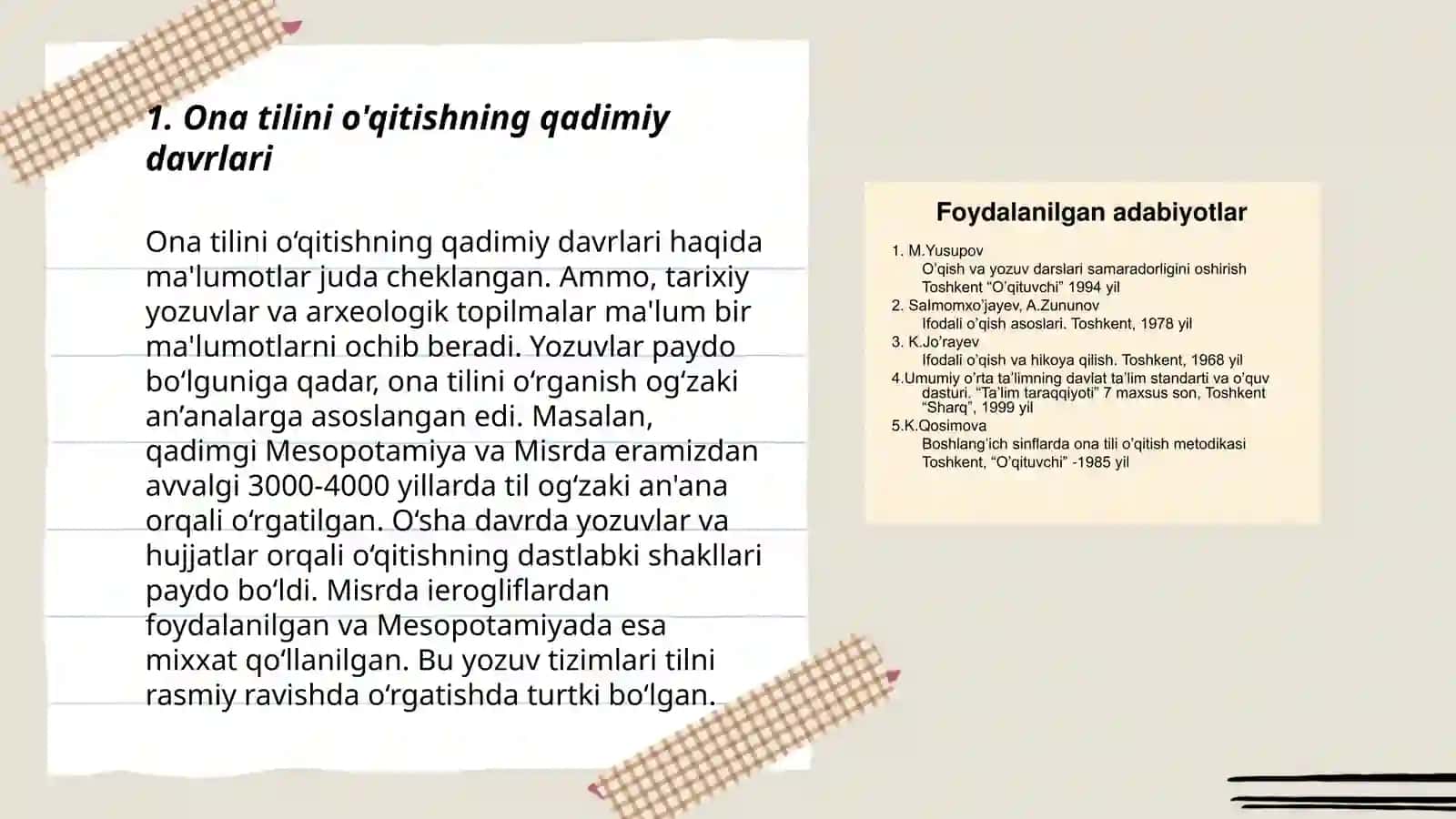 Ona tili o'qitish tarixi 3