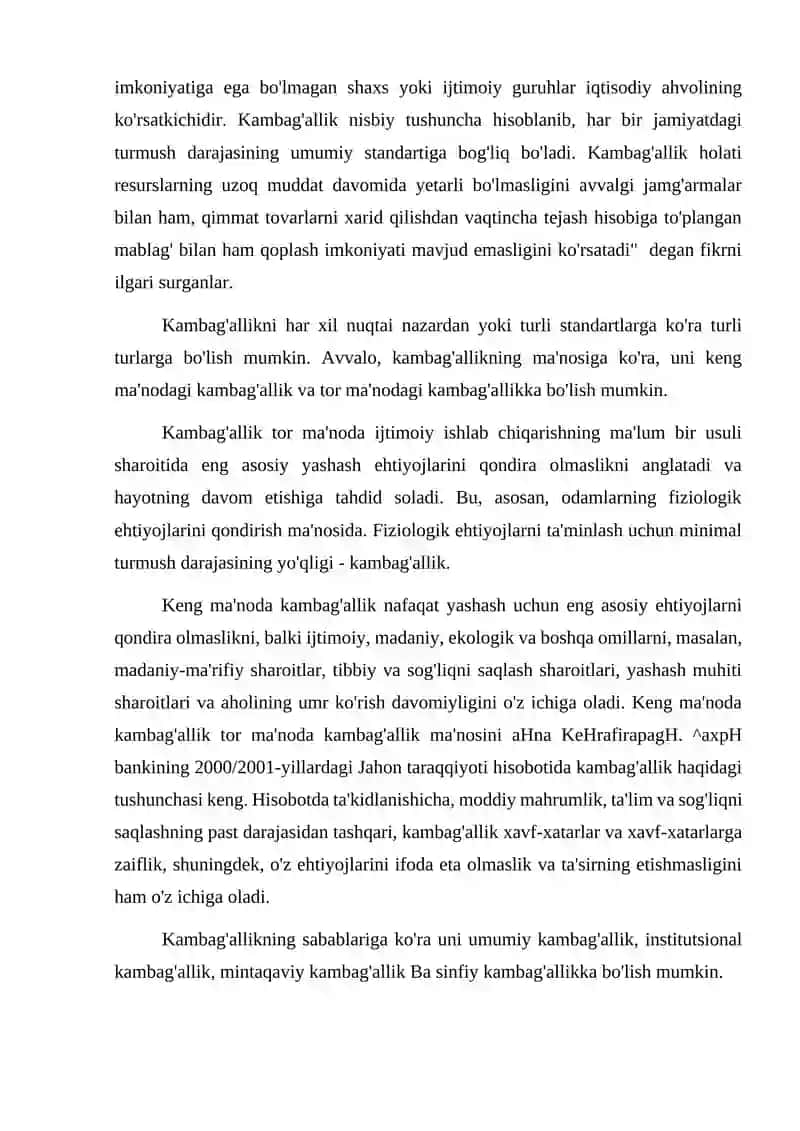 Kambag'allik tushunchasi 3