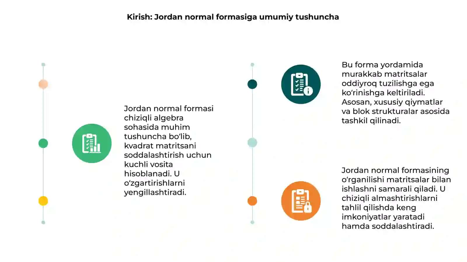 Chiziqli almashtirish matritsasining Jordan normal formasi 3