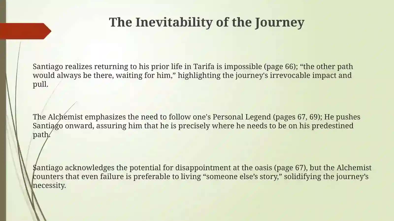 Alchemist by Paulo Coelho (p. 66-70) 3
