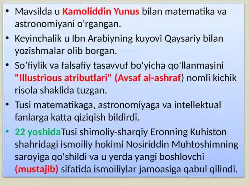 Abu Jafar Muhammad ibnMuhammad Nosiruddinat-Tusiy 3