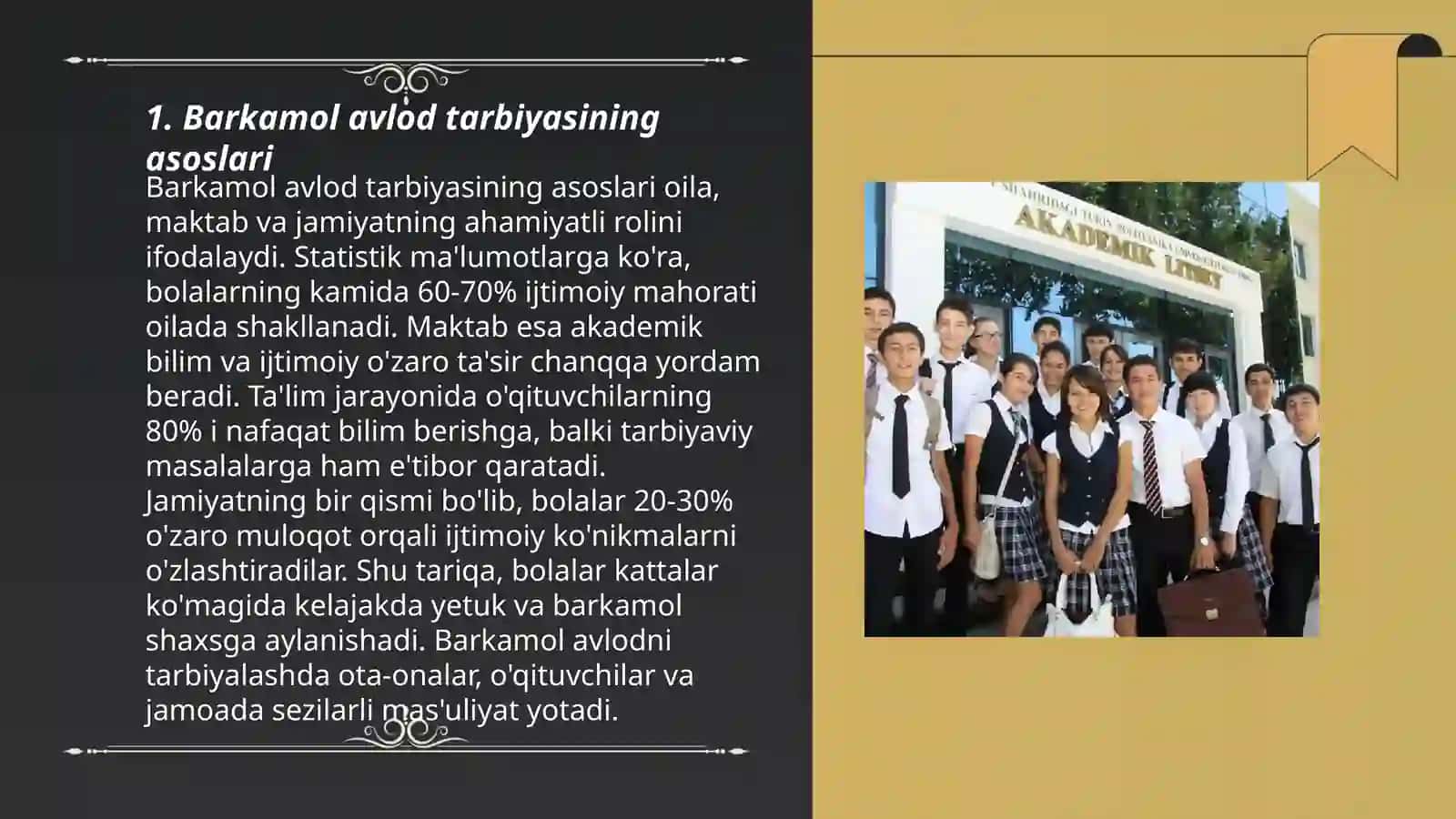 Tarbiya fani texnologiyalar fanidan tayyorlagan taqdimoti 3