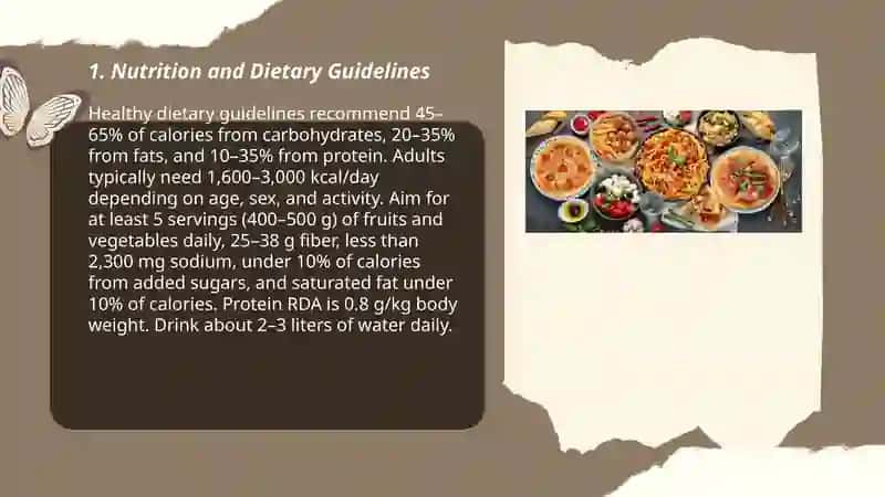 Nutrition and Dietary Guidelines 3