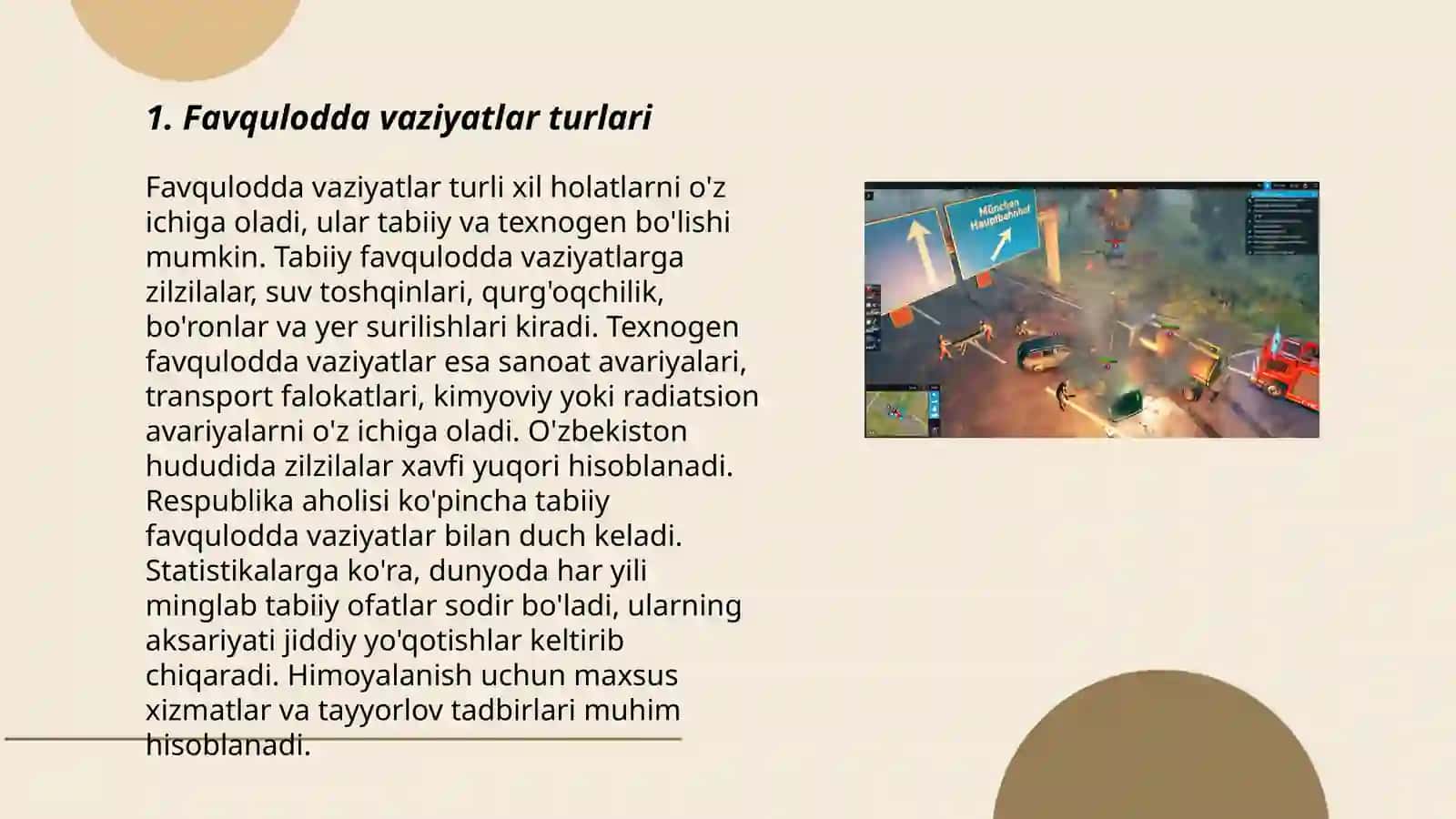 Favqulodda vaziyatlar turlari 3