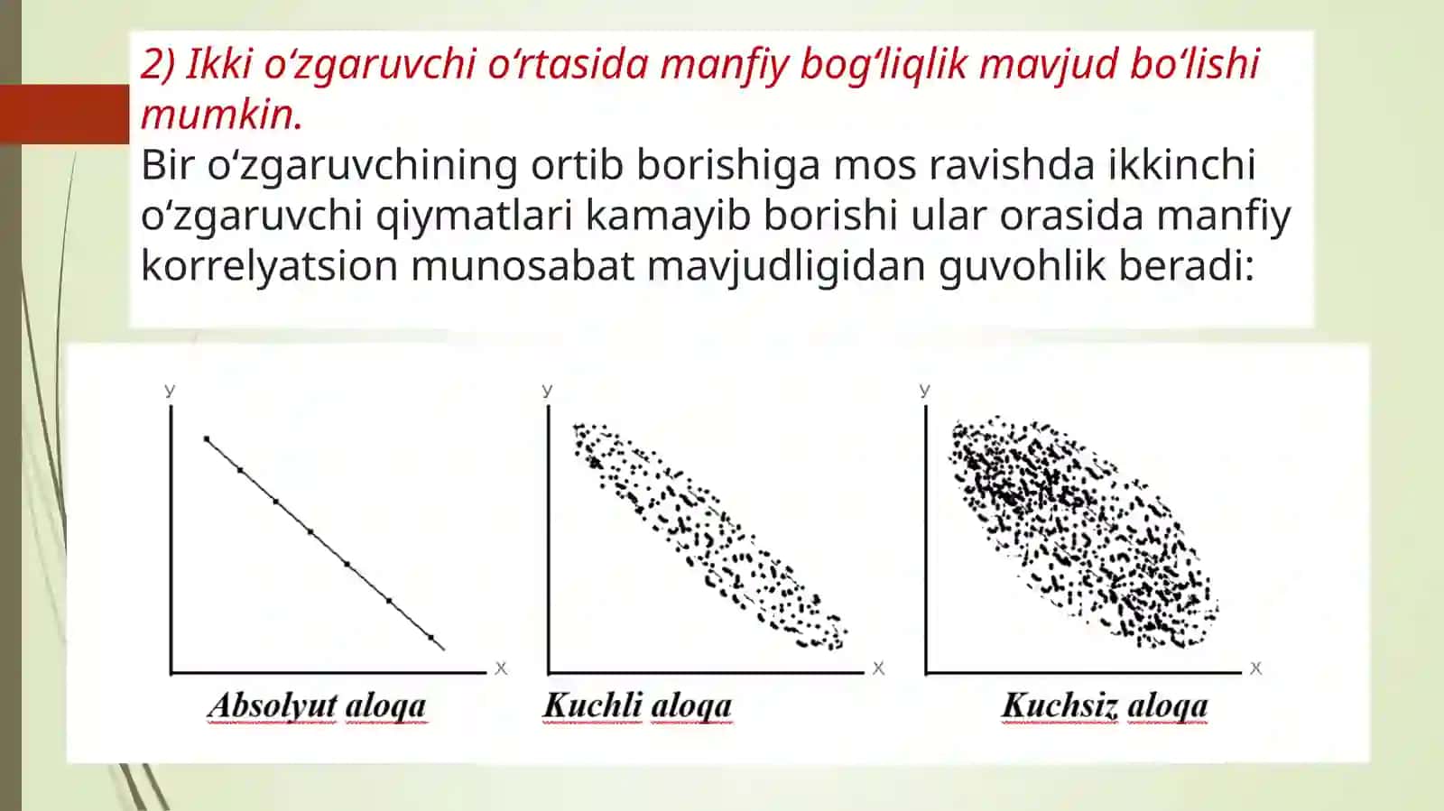 Korrelyatsion tahlil mezonlari 3