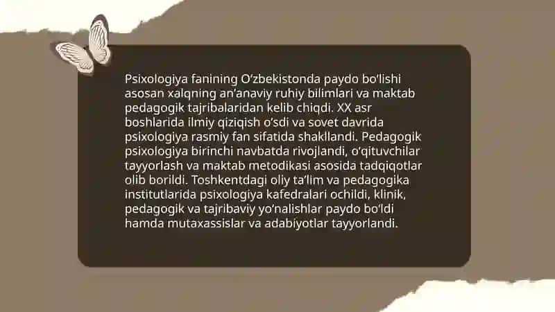 Psixologiya fanining rivojlanishi 3