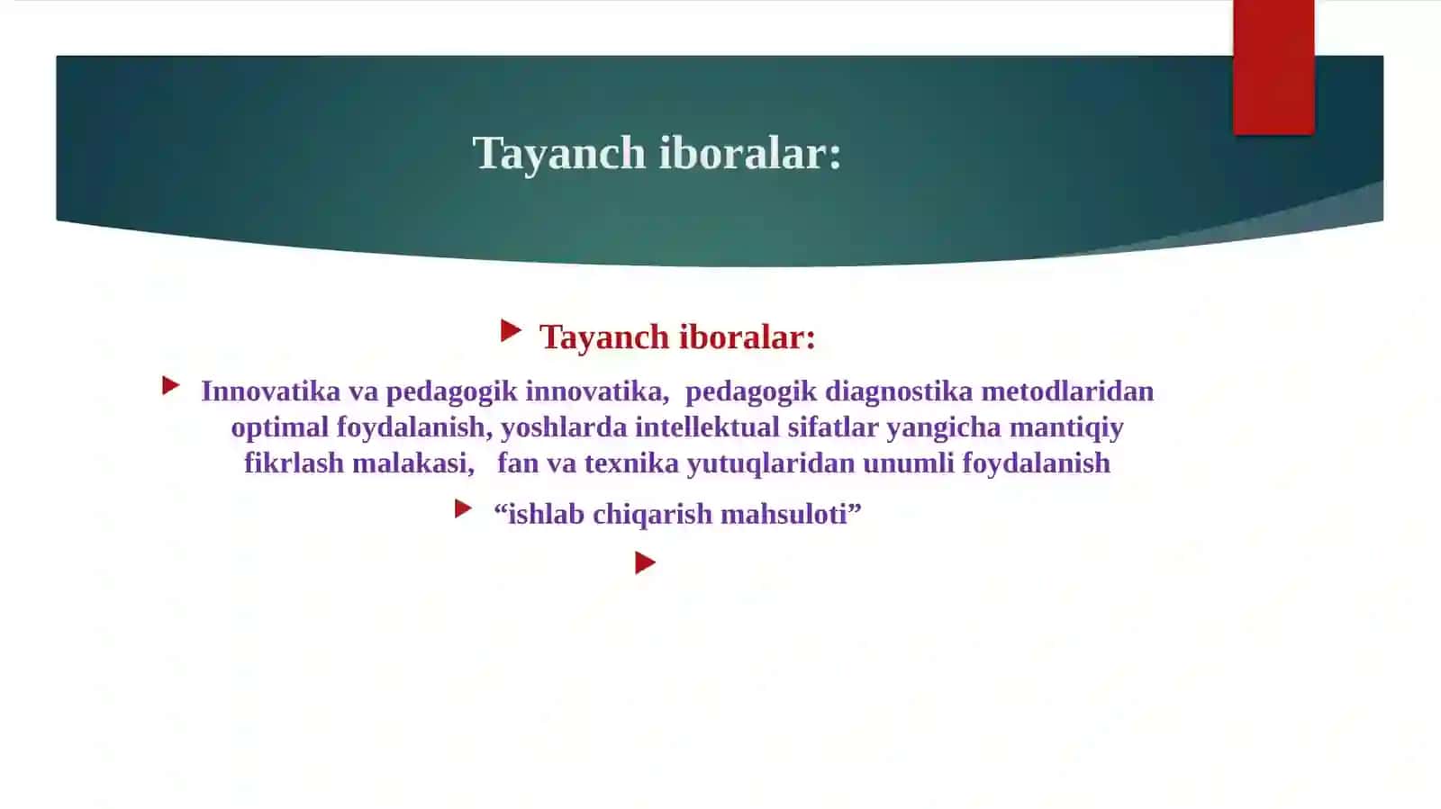 Pedagogik innovatsiya va uning o’ziga xosliklari 3