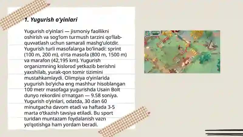 Yugurish oʻyinlari 3
