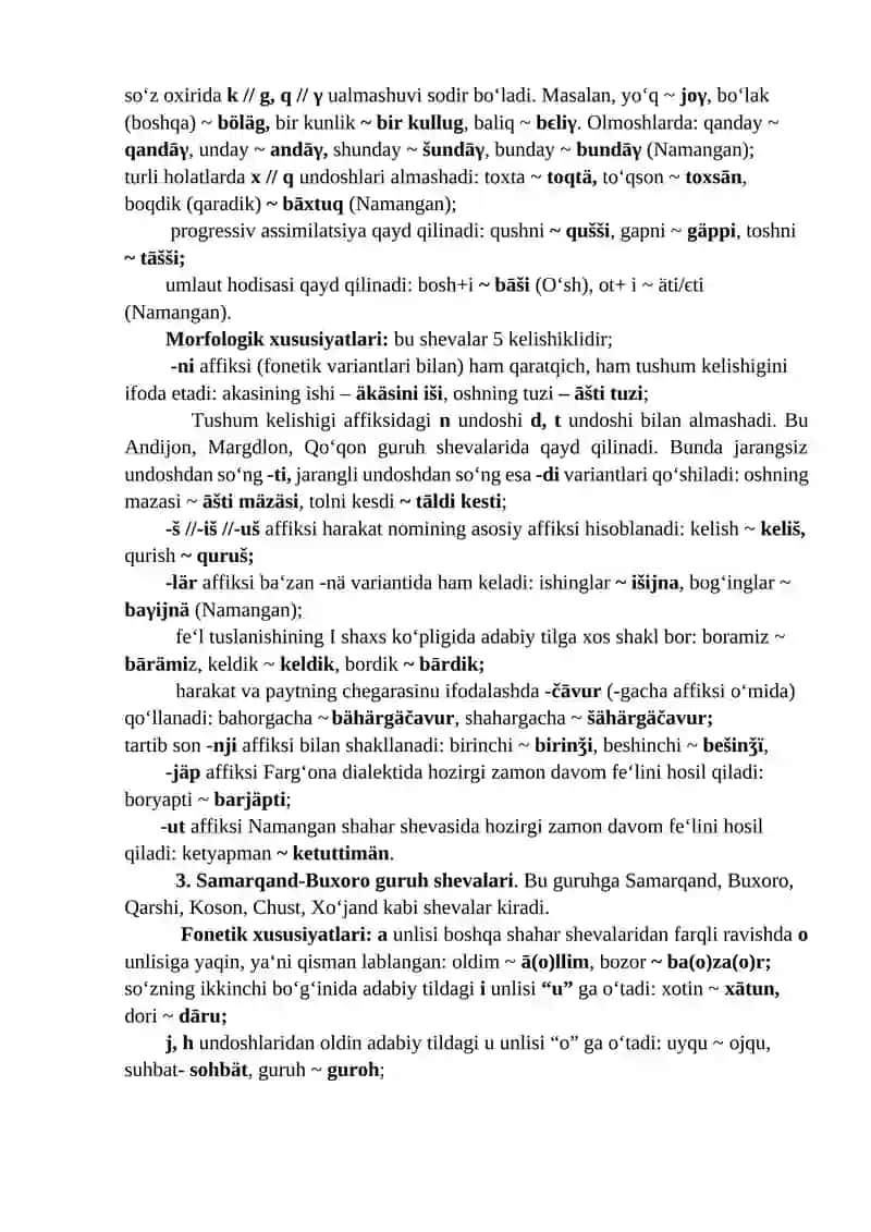 QARLUQ, OʻGʻUZ, QIPCHOQ LAHJALARINING 3