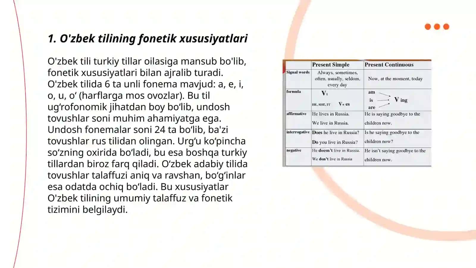 O'zbek orfografiyasining asosiy tamoyillari va qoidalari 3