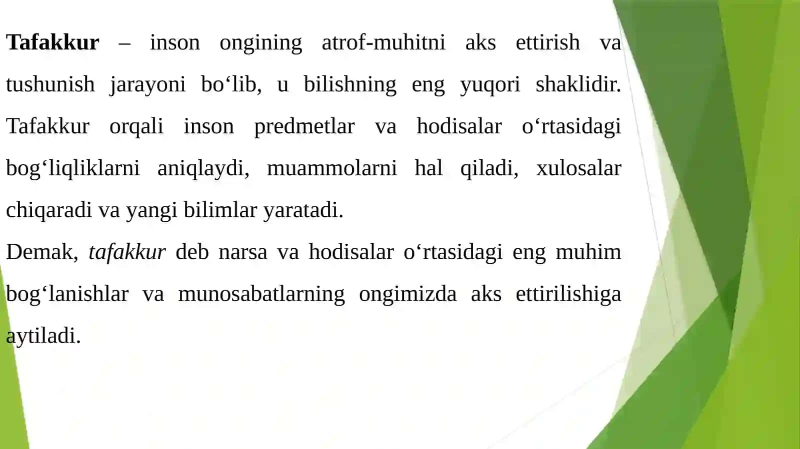 Tafakkurning psixologik tavsifi 3