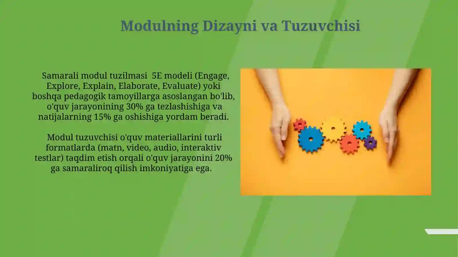 Modulli o‘qitishning tamoyillari 3