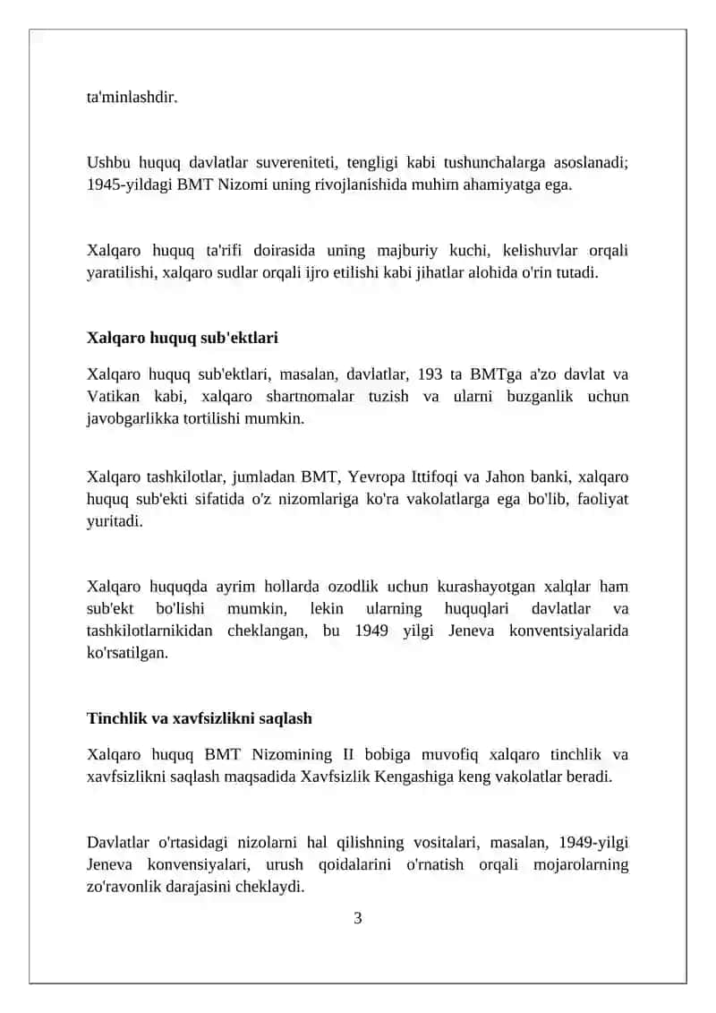 Xalqaro xuquq funksiyalari 3