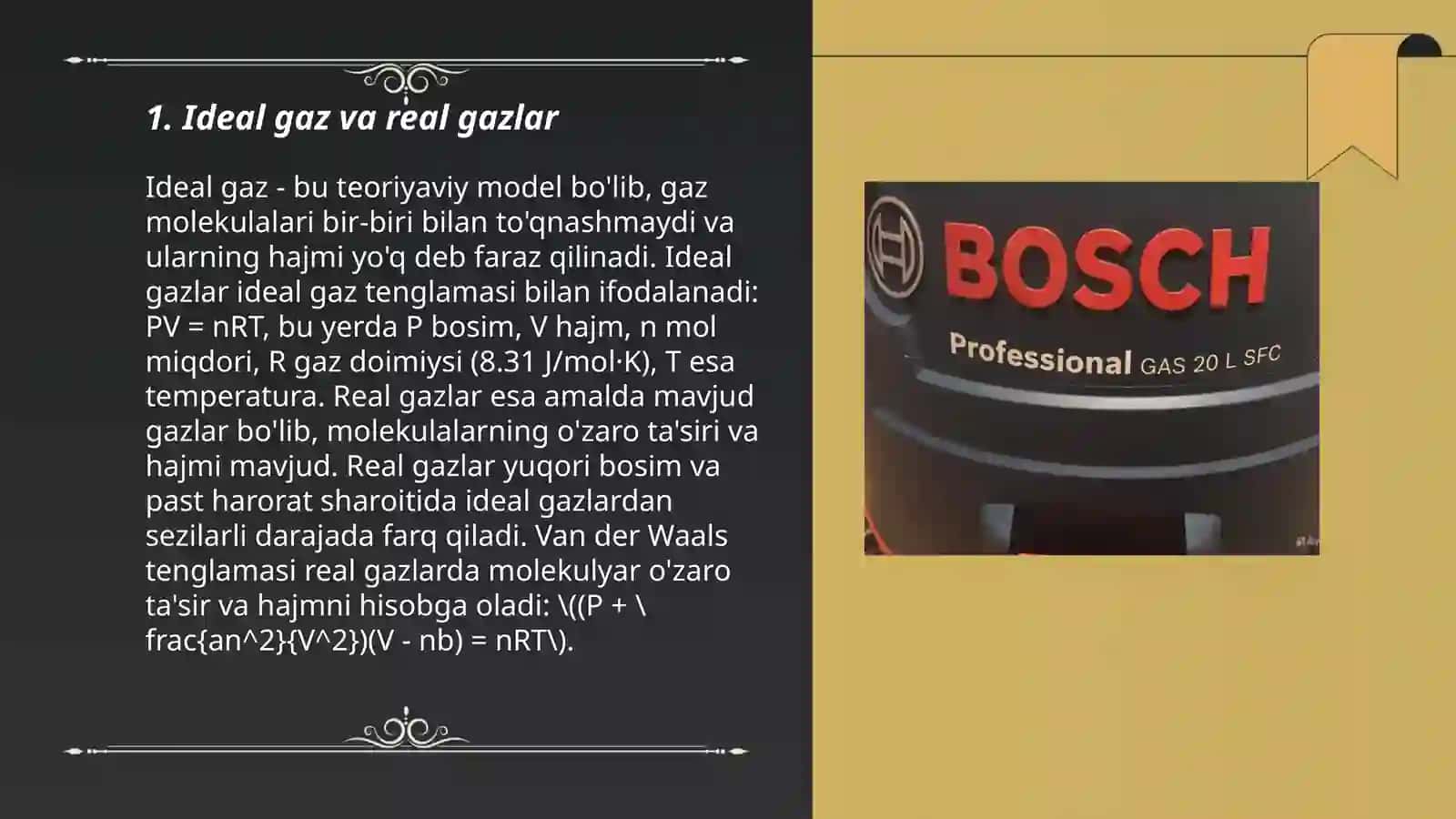 Ideal gazlarning issqilik sigimi 3
