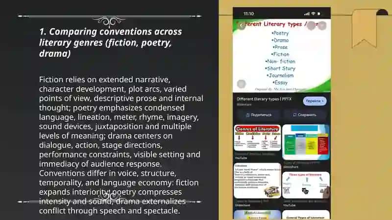 Working with genres of various 3