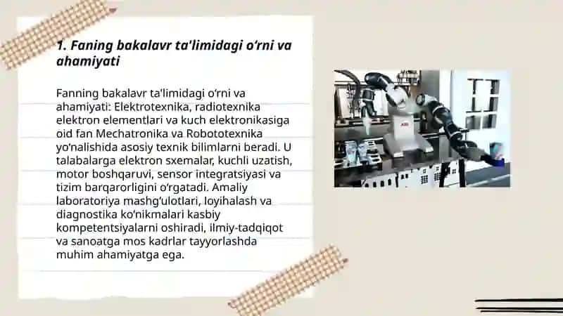 Mexatronika va Robototexnika 3