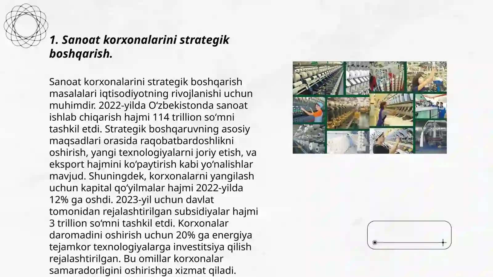 Sanoat korxonalarini boshqarish turlari 3