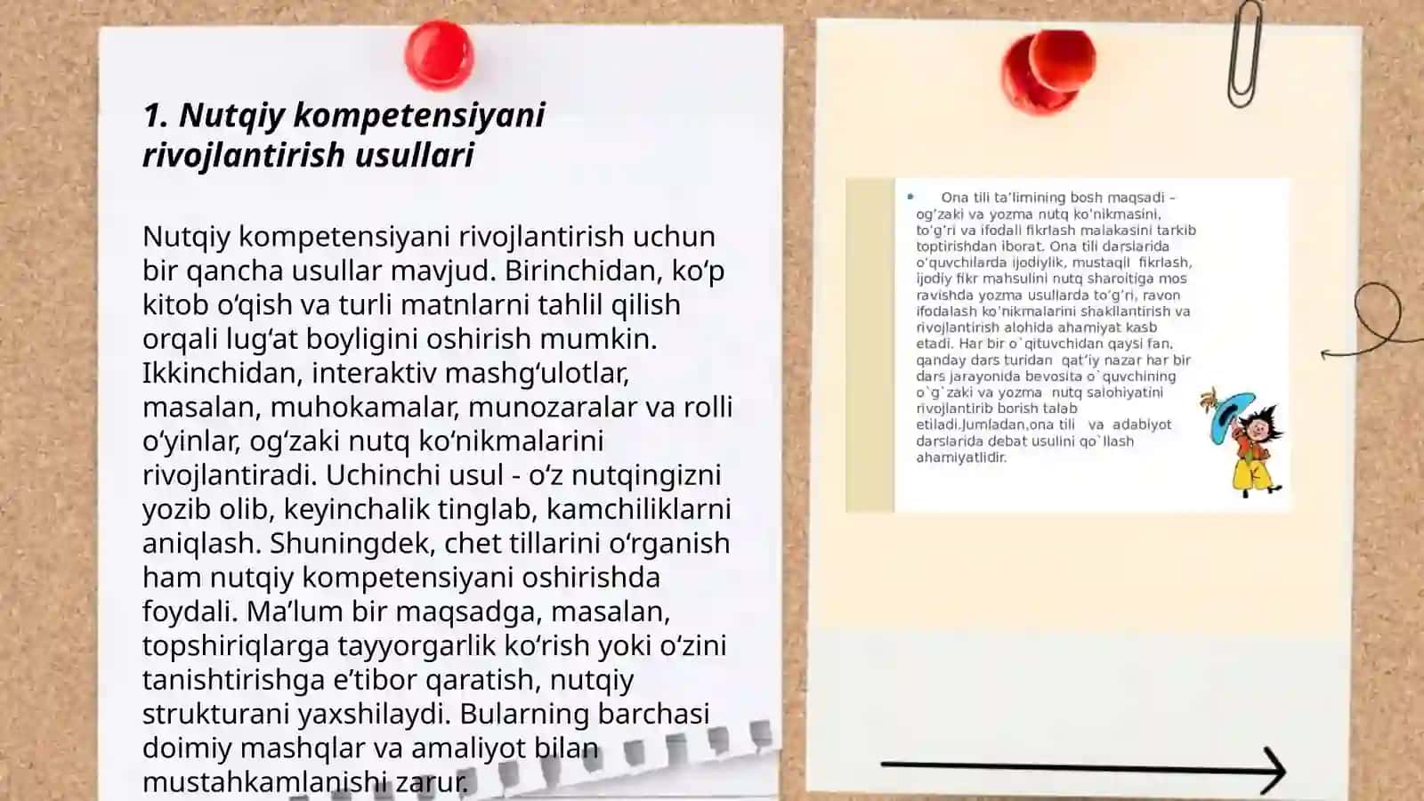 Oʻquvchilarda nutq oʻstirish darslarini tashkillashtirish 3