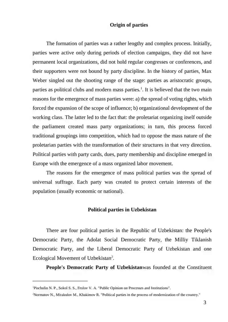Political Parties in Uzbekistan 3