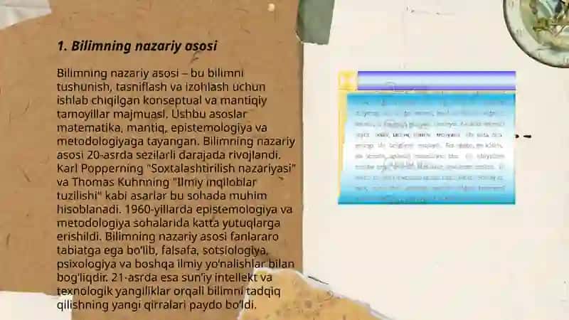 Bilim va amaliyot tushunchalari 3