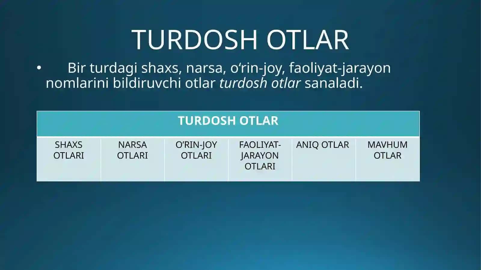 Ot soʻz turkumi 3