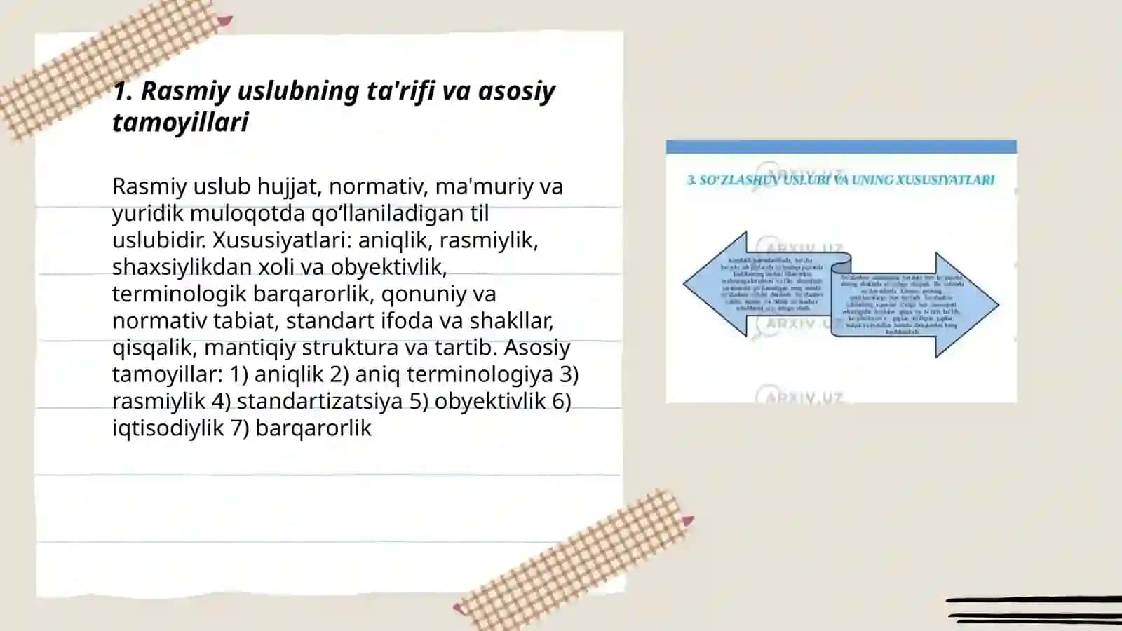 Rasmiy uslub va uning xususiyatlari 3