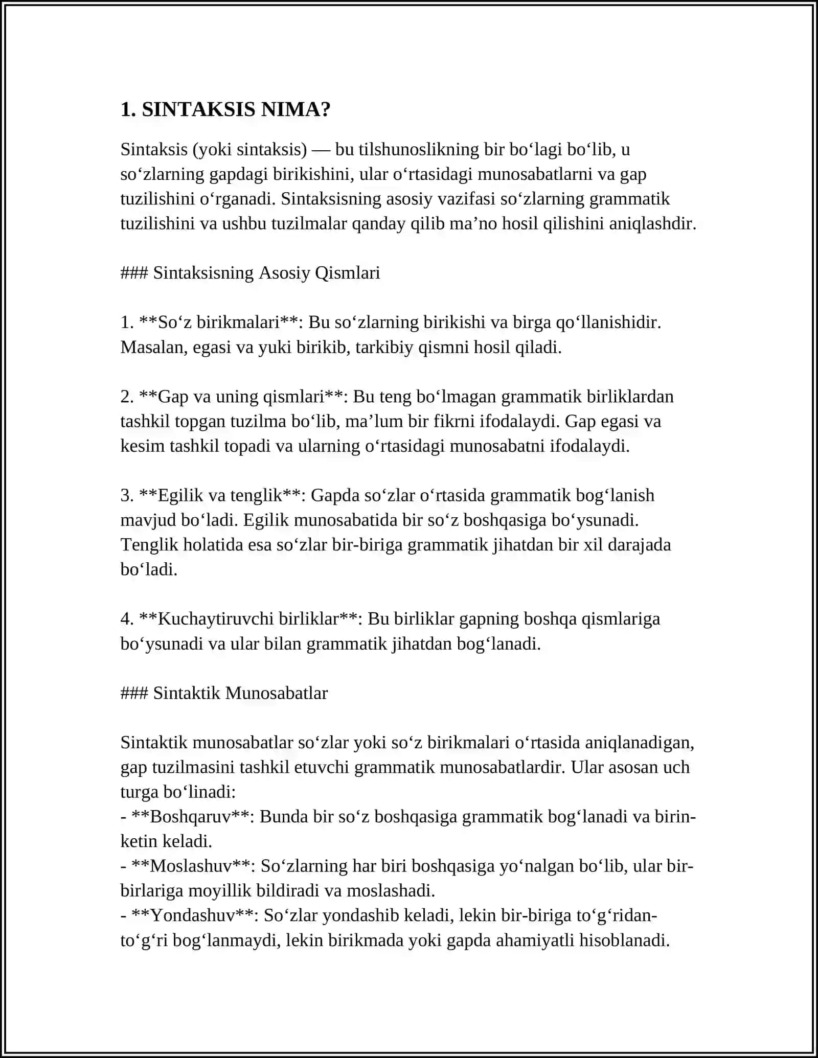 SINTAKSIS BO'LIMINI O'QITISH YUZASIDAN TAQDIMOTLAR TAYORLASH 3