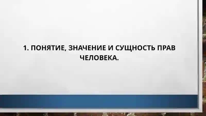 Права человека 3