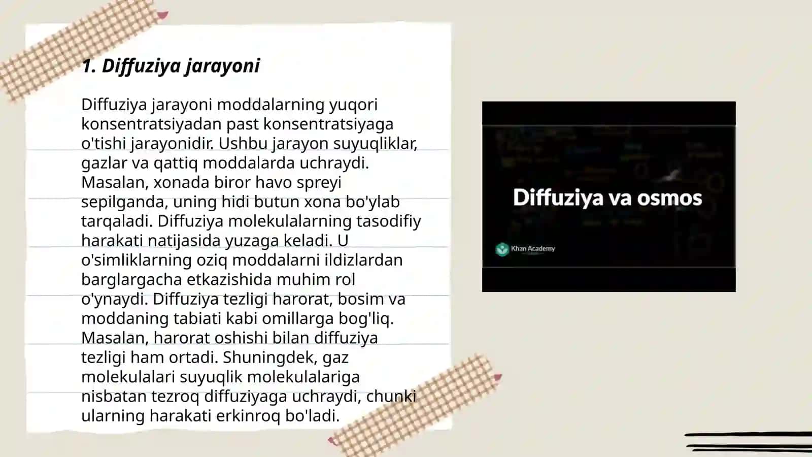 Membranalar orqali moddalarning passiv tashilishi 3