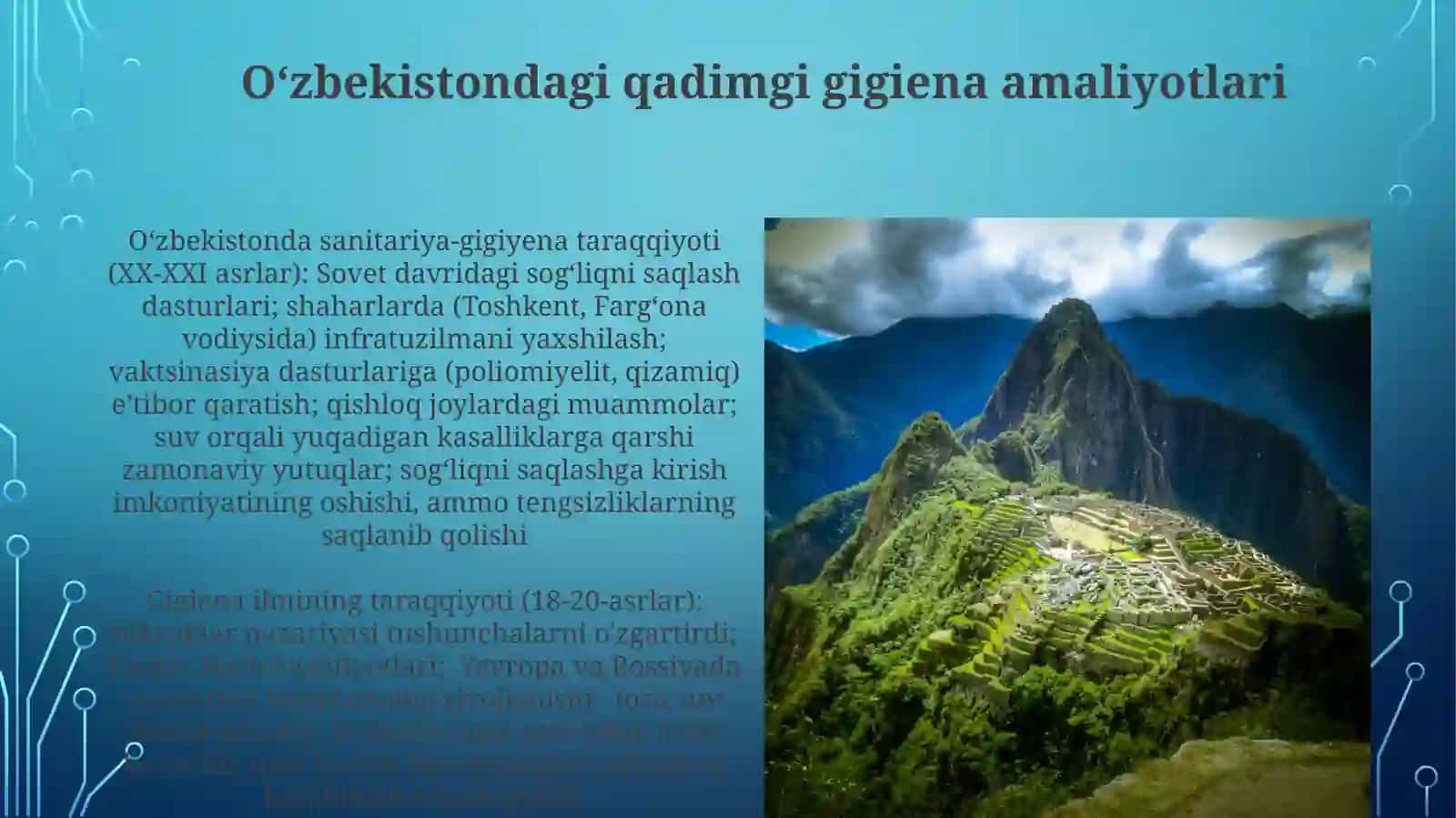 Oʻzbekistondagi qadimgi gigiena amaliyotlari 3