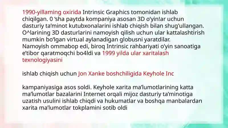 Google Earth dasturi 3