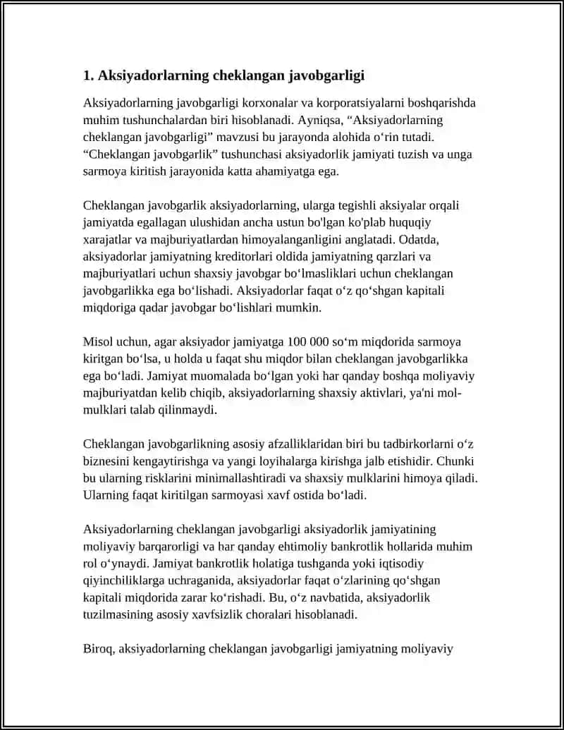 AKSIYADORLARNING JAVOBGARLIGI 3