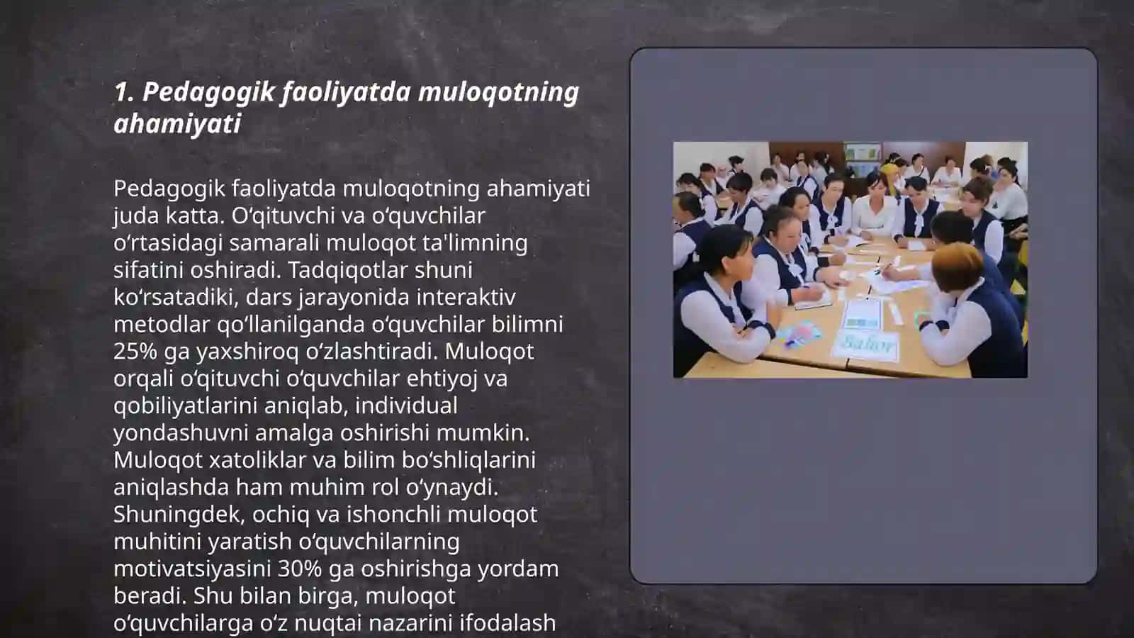 Pedagogik faoliyatda muloqot 3