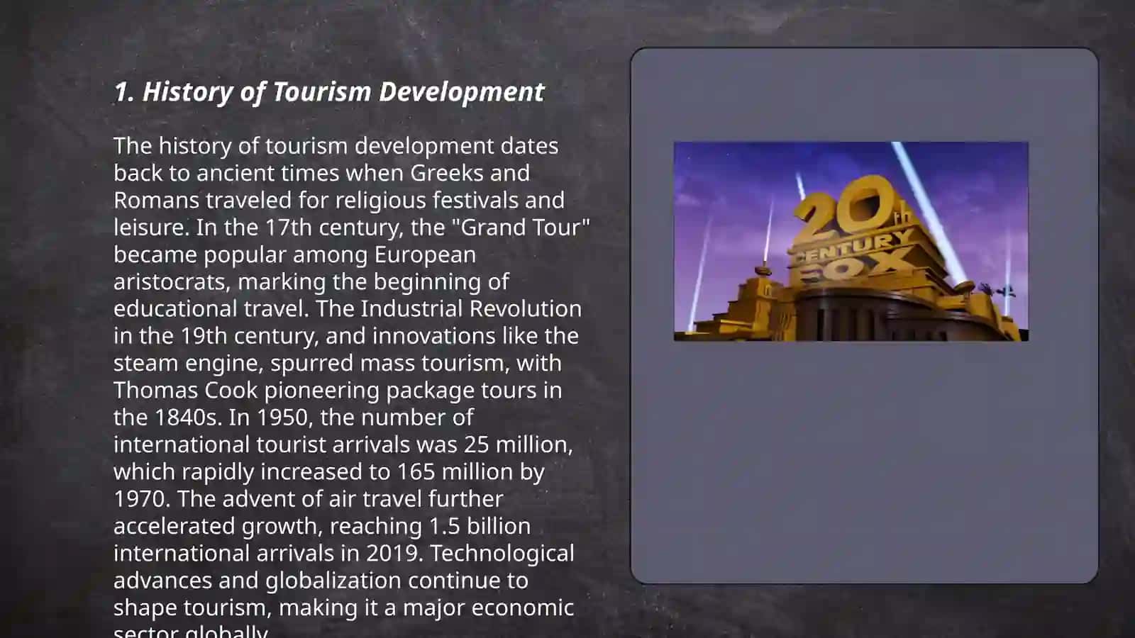 Introduction to the resources in the field of tourism and touristic organizations 3