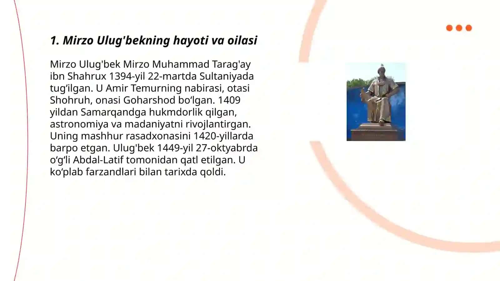 Mirzo Ulug'bek 3