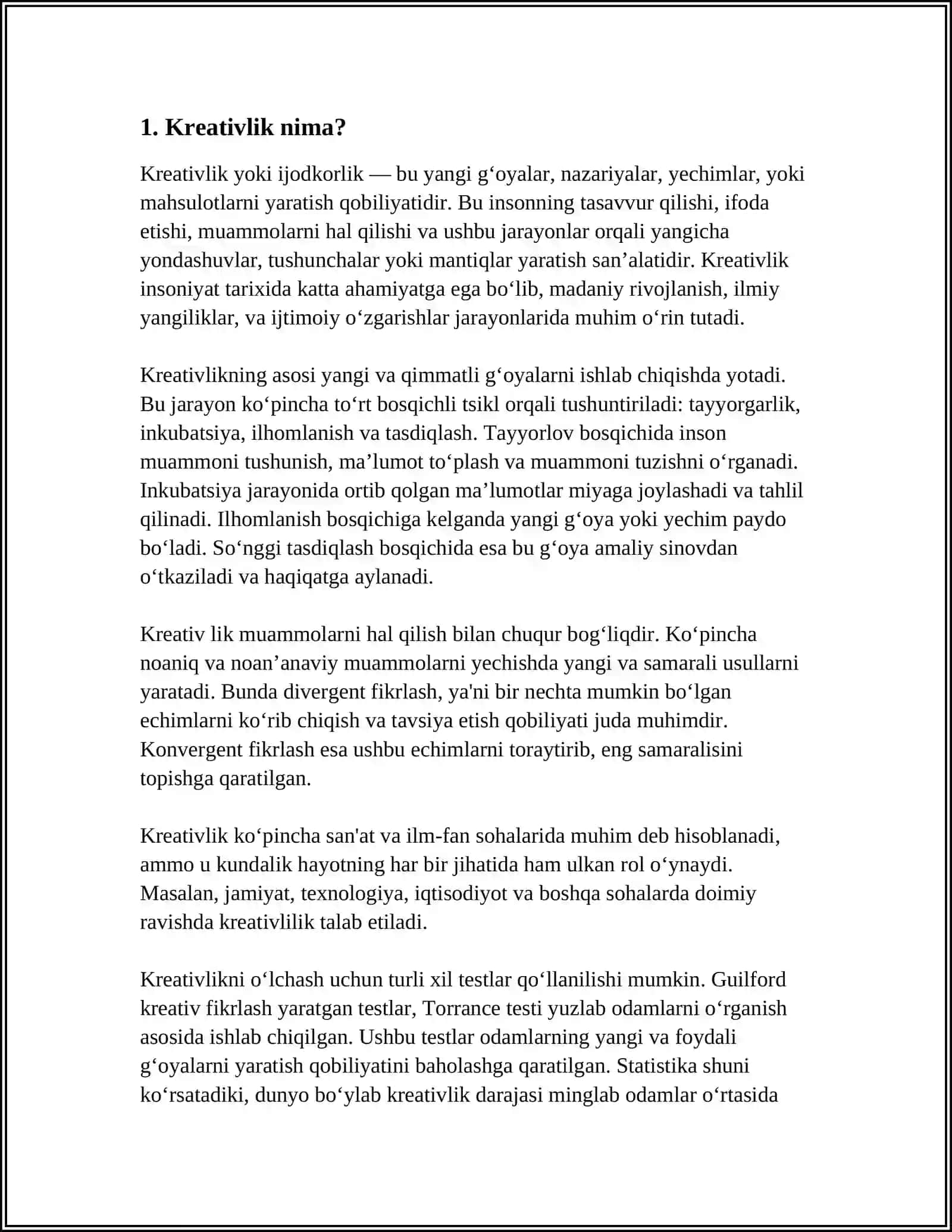 O'QUVCHILARDA KRETIVLIKNI RIVOJLANTIRISH OMILLARI 3