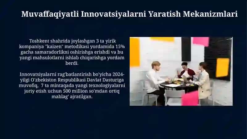 Innovatsion Faoliyatni Rag'batlantirish Usullari 3