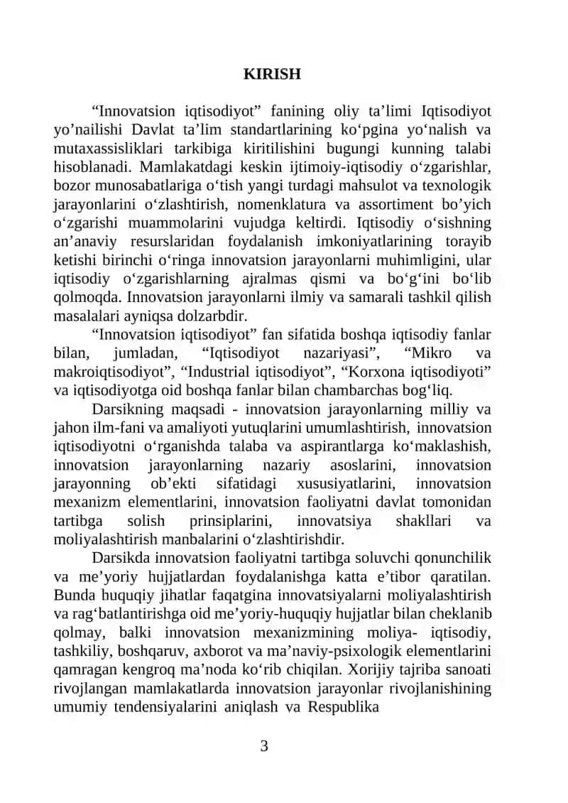 Innovatsion iqtisodiyot 3